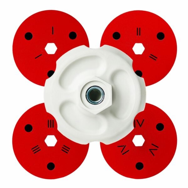 Magnetische adapter voor polijstpads met verwisselbare houders SENDI SwapCap 4x Ø100