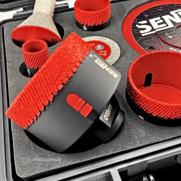 SENDI EXTREME SET plaat trimmers (20/25/35/40/55/68 + ondersnijdschijf + conische snijder 20-50 mm x M14) - Afbeelding 2